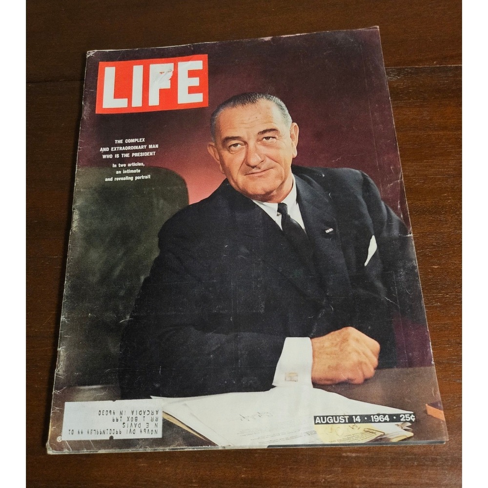 LIFE Magazine Vintage Adult OS Multi LBJ JFK Norman Rockwell 1963 1964 Lot